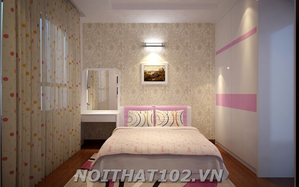 Thiết kế phòng ngủ em Lan